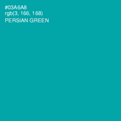 #03A6A8 - Persian Green Color Image