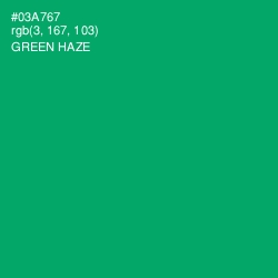 #03A767 - Green Haze Color Image
