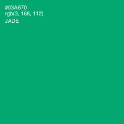 #03A870 - Jade Color Image