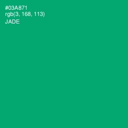 #03A871 - Jade Color Image