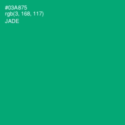 #03A875 - Jade Color Image