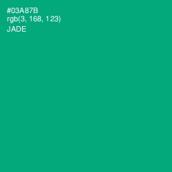 #03A87B - Jade Color Image