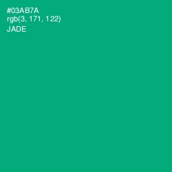 #03AB7A - Jade Color Image