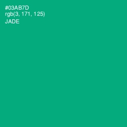 #03AB7D - Jade Color Image