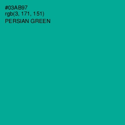 #03AB97 - Persian Green Color Image