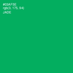 #03AF5E - Jade Color Image