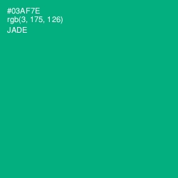 #03AF7E - Jade Color Image