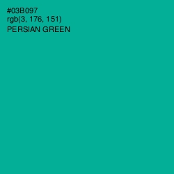 #03B097 - Persian Green Color Image