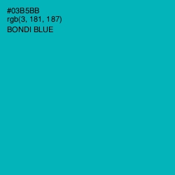 #03B5BB - Bondi Blue Color Image