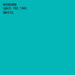 #03B6B8 - Bondi Blue Color Image