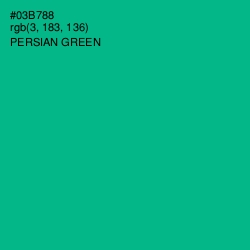 #03B788 - Persian Green Color Image