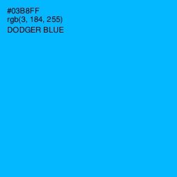 #03B8FF - Dodger Blue Color Image