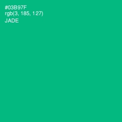 #03B97F - Jade Color Image