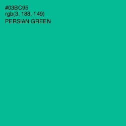 #03BC95 - Persian Green Color Image