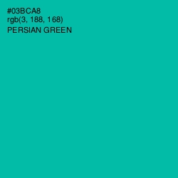 #03BCA8 - Persian Green Color Image