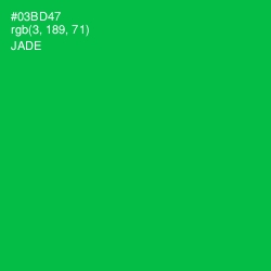 #03BD47 - Jade Color Image