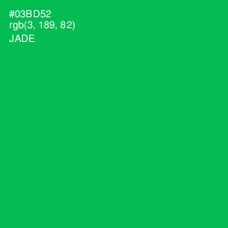 #03BD52 - Jade Color Image