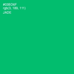 #03BD6F - Jade Color Image