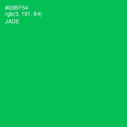 #03BF54 - Jade Color Image