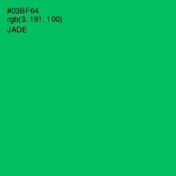 #03BF64 - Jade Color Image