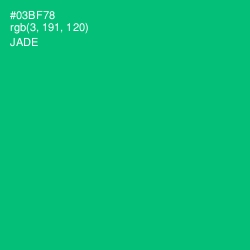 #03BF78 - Jade Color Image