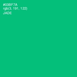 #03BF7A - Jade Color Image