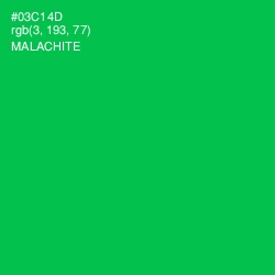 #03C14D - Malachite Color Image