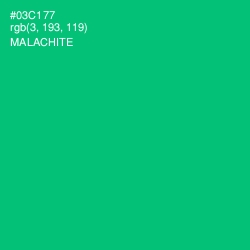 #03C177 - Malachite Color Image