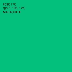 #03C17C - Malachite Color Image