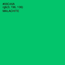 #03C46A - Malachite Color Image