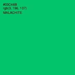 #03C46B - Malachite Color Image