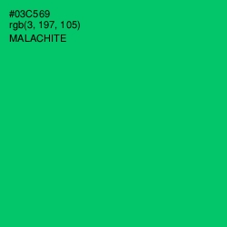 #03C569 - Malachite Color Image