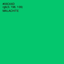 #03C66D - Malachite Color Image