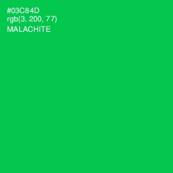 #03C84D - Malachite Color Image