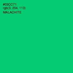 #03CC71 - Malachite Color Image