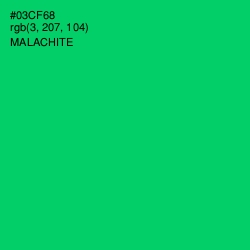 #03CF68 - Malachite Color Image