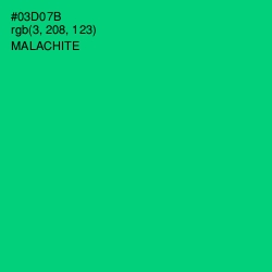 #03D07B - Malachite Color Image