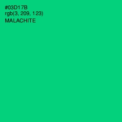 #03D17B - Malachite Color Image