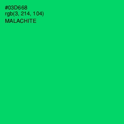 #03D668 - Malachite Color Image
