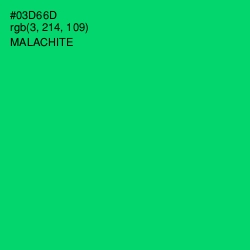 #03D66D - Malachite Color Image