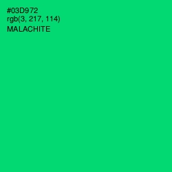 #03D972 - Malachite Color Image