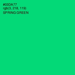 #03DA77 - Spring Green Color Image