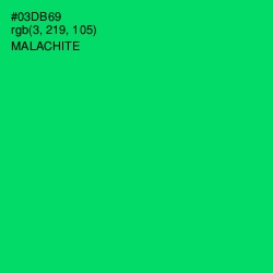 #03DB69 - Malachite Color Image