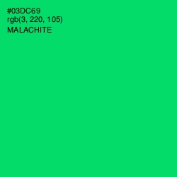 #03DC69 - Malachite Color Image