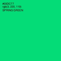 #03DC77 - Spring Green Color Image