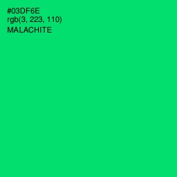 #03DF6E - Malachite Color Image