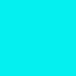 #03EFF0 - Cyan / Aqua Color Image