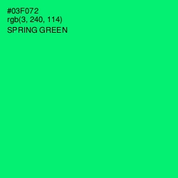 #03F072 - Spring Green Color Image