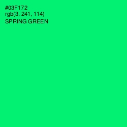 #03F172 - Spring Green Color Image