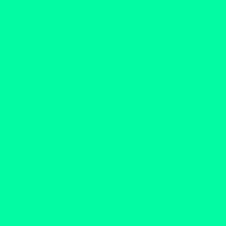 #03FBA4 - Caribbean Green Color Image